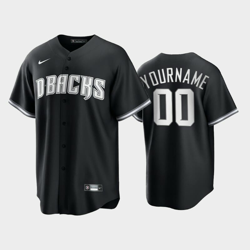 Arizona Diamondbacks Custom Name Number Black 2021 Baseball Jersey - Malcom  Terry