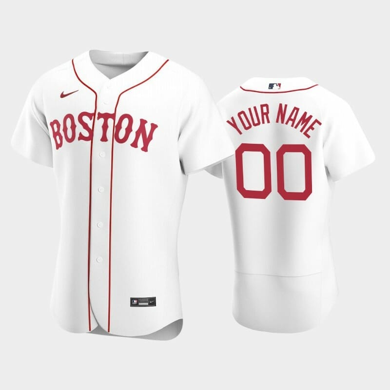 Boston Red Sox Custom Name Number Alternate Baseball Jersey Navy - Malcom  Terry
