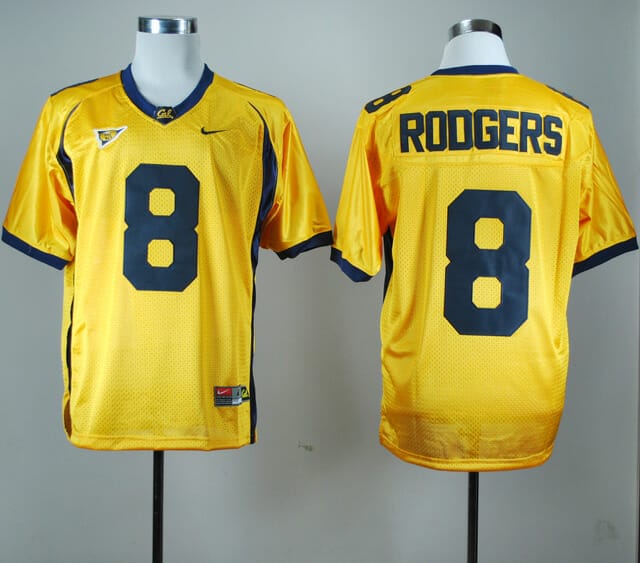 California Golden Bears Aaron Rodgers #8 Gold Youth(Kids) Jersey Nike