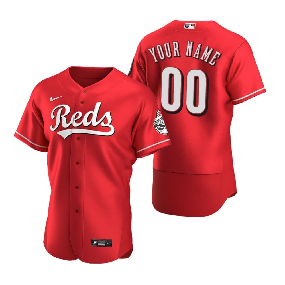 Cincinnati Reds Custom Name Number Baseball Jersey Scarlet