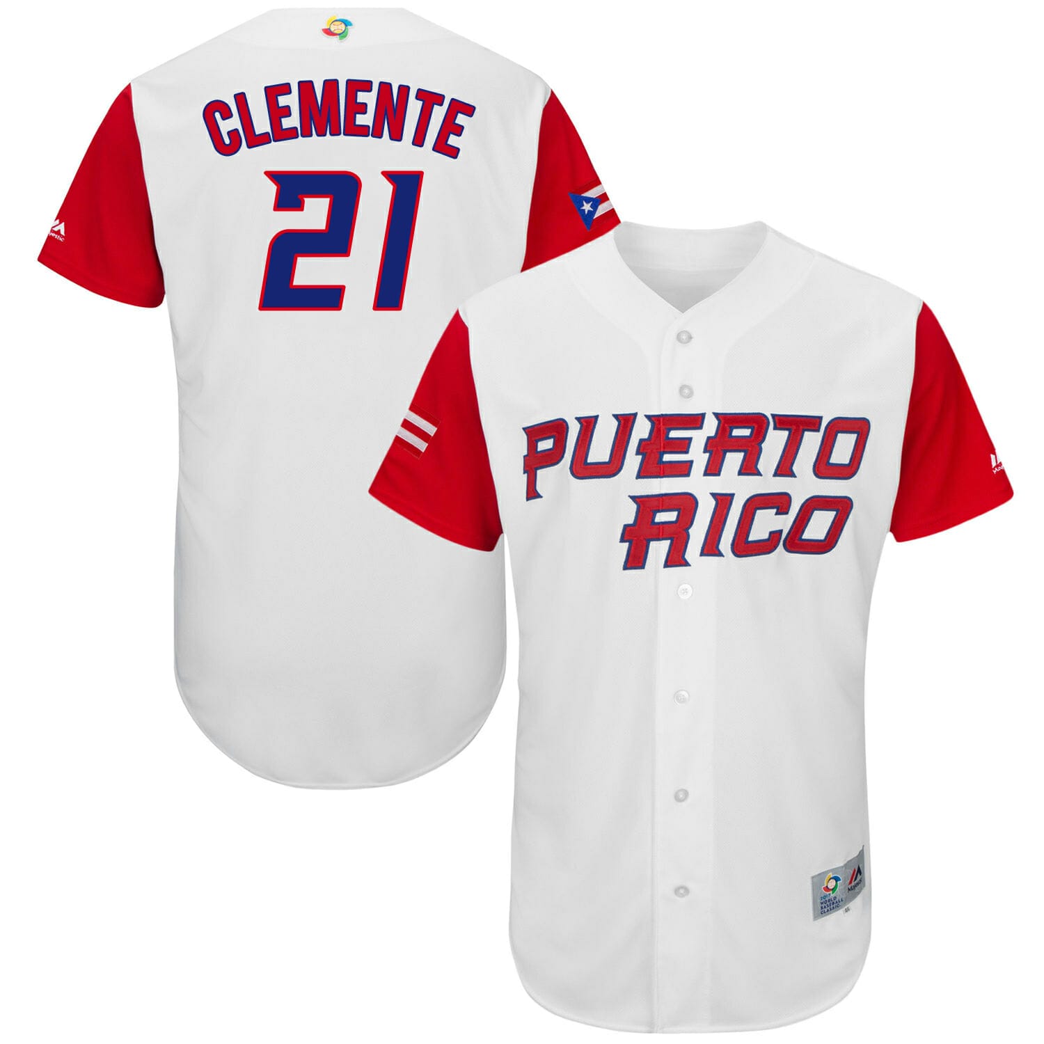 Puerto Rico Clemente Pirates' Jersey 21 Yellow