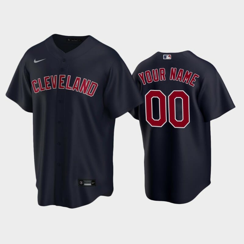 Cleveland Indians Custom Name Number Alternate Player Red Jersey