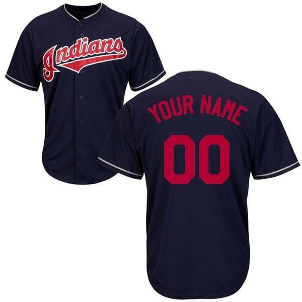 Cleveland Indians custom Jersey Black in 2023