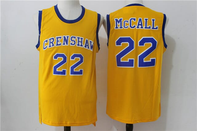 Quincy Mccall #22 Crenshaw High School Basketball Jersey - Malcom Terry