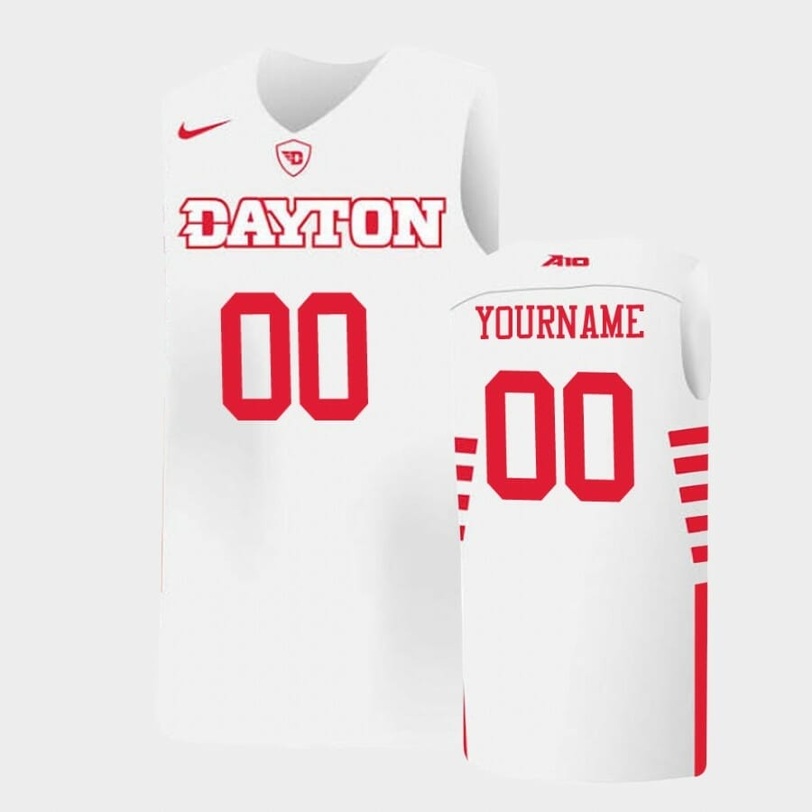 Custom NCAA Basketball Jerseys Dayton Flyers Name Number Light Blue College Replica Jersey
