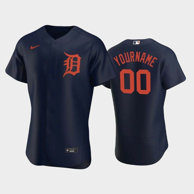 Detroit Tigers Custom Name Number Memorial Day Baseball Jersey