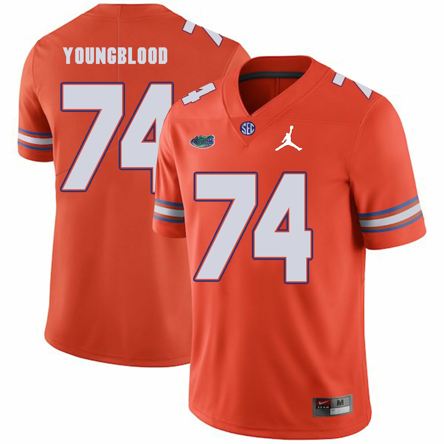 Florida Gators #74 Jack Youngblood NCAA Football Jersey Orange