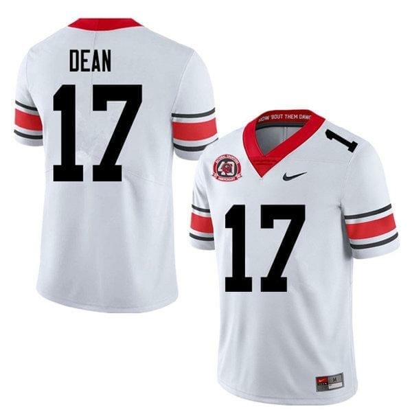 HOT] New Georgia #17 Nakobe Dean Jersey Football White