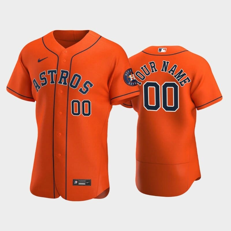 Houston Astros Baseball Jersey, Orange,, Custom name, new, best