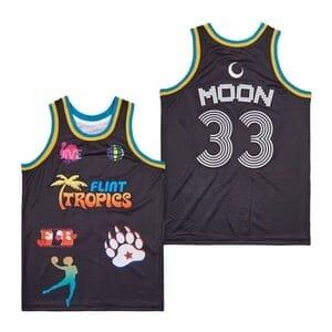 Flint Tropics #33 Moon Basketball Jersey - Malcom Terry