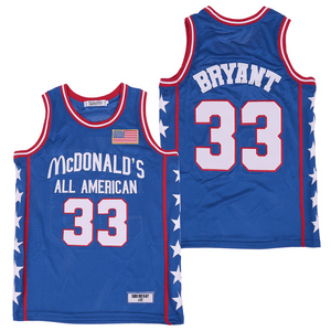 Blue and White Bryant McDonalds All American Blue Stitched