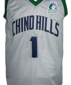 Lamelo Ball #1 Chino Hills Huskies Basketball Jersey Grey - Malcom Terry