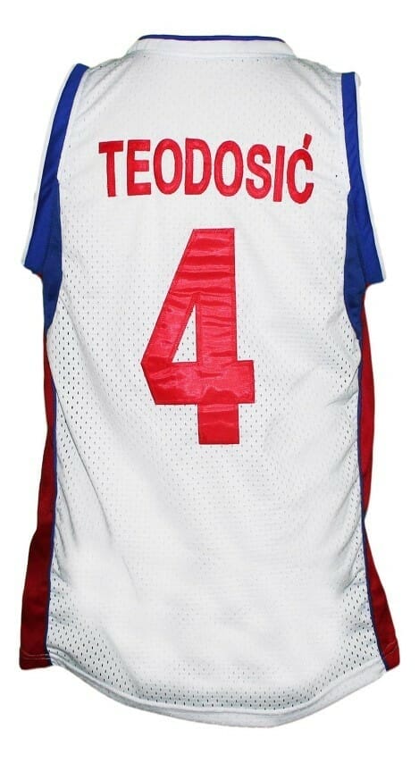 Milos Teodosic Team Serbia Basketball Jersey White - Malcom Terry