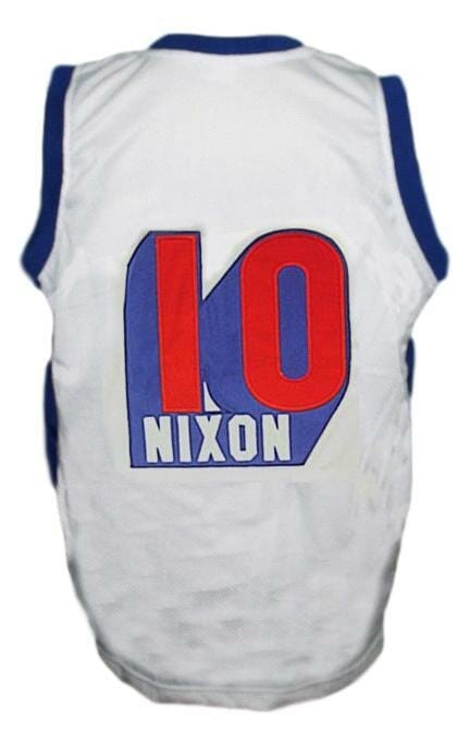 Norm Nixon #10 Dukes Basketball Jersey New Sewn White - Malcom Terry