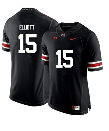 Ezekiel Elliott Ohio State Jersey Buckeyes #15 Football Diamond Red