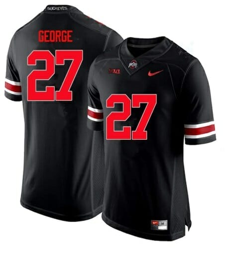 Ohio State Buckeyes #27 Eddie George Football Jersey Red - Malcom