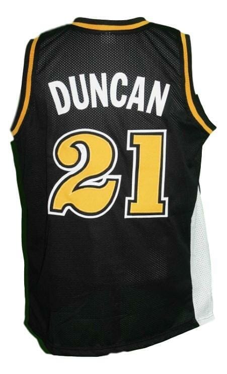 Tim Duncan #21 Roswell Rayguns Basketball Jersey Sewn Black - Malcom Terry