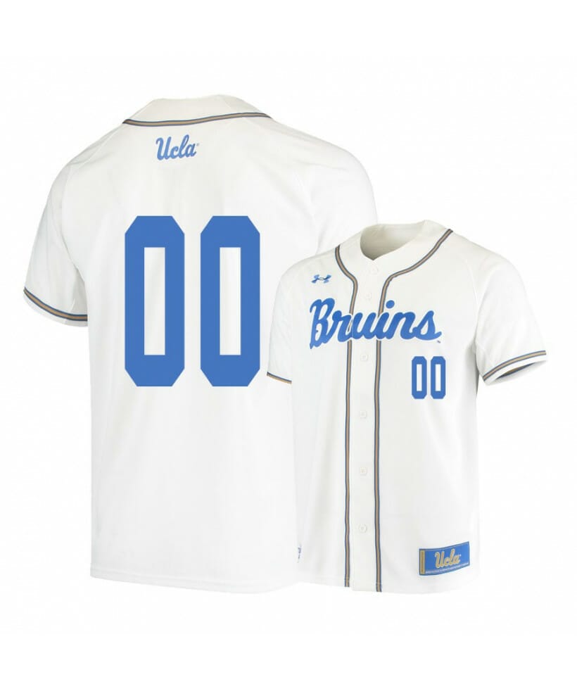 Nike Men's UCLA Bruins True Blue Full Button Replica Baseball Jersey