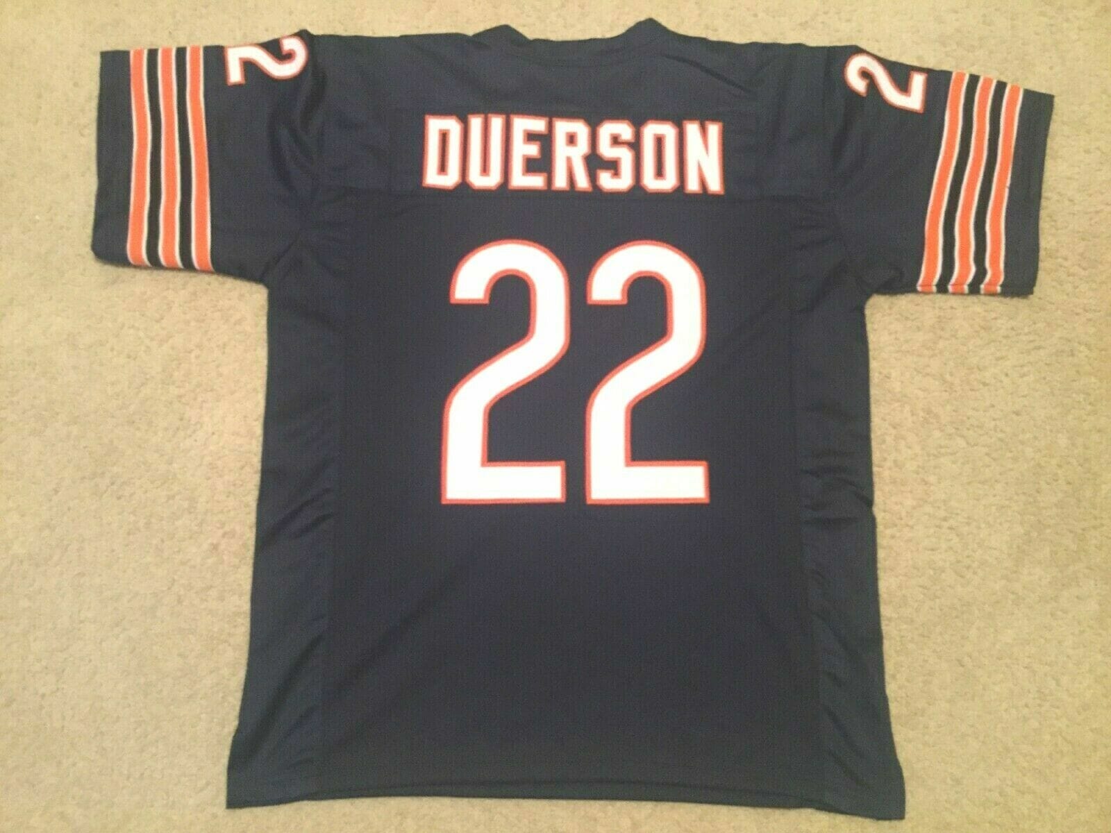 UNSIGNED CUSTOM Sewn Stitched Dave Duerson Blue Jersey - Malcom Terry