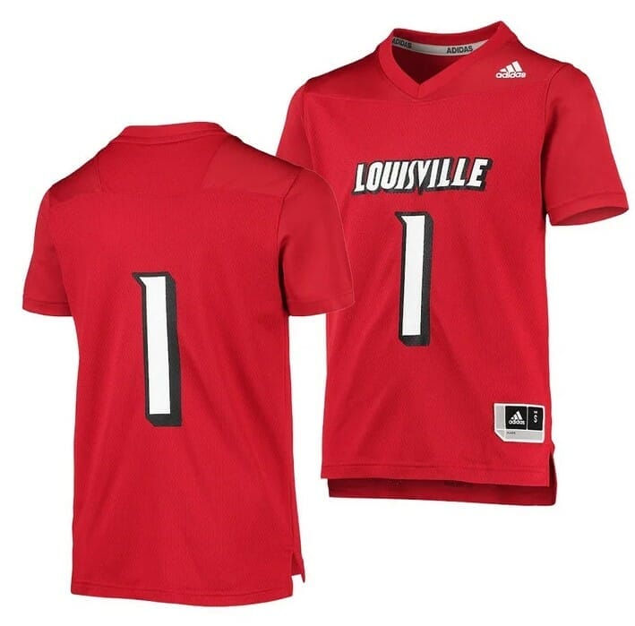 Louisville Cardinals Custom Name Number NCAA Football Jersey Style 2