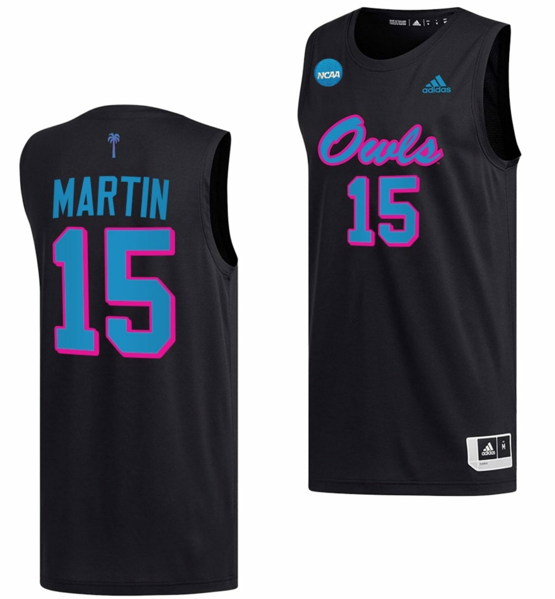 LASublimation FAU - NCAA Men's Basketball : Alijah Martin Blue Jersey FullColor / Youth Large