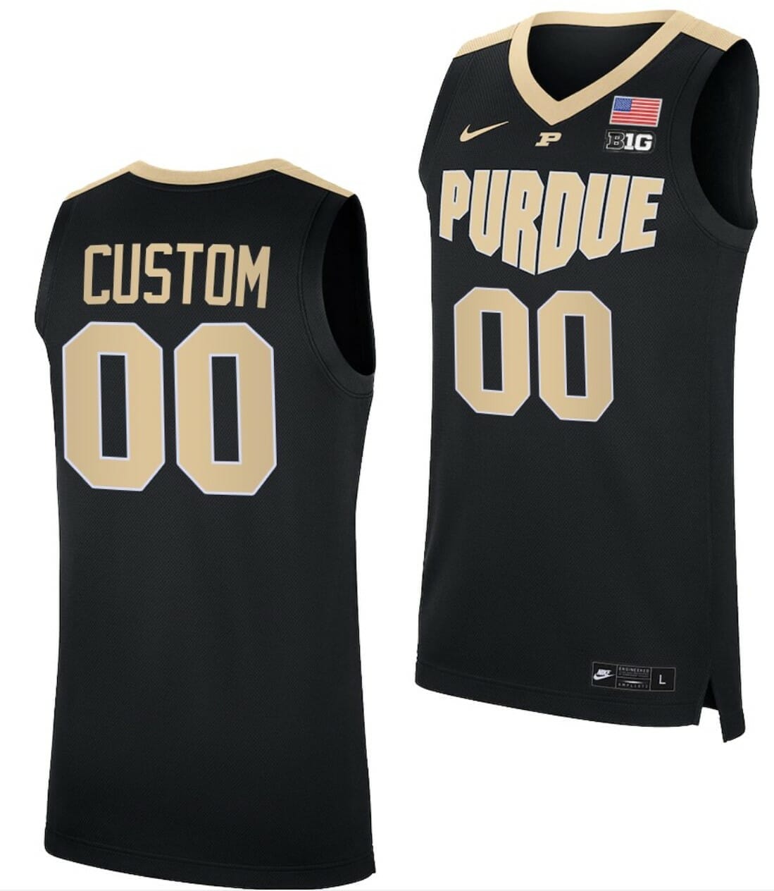 Custom Pittsburgh Panthers Jersey Purdue Boilermakers Name and Number NCAA Basketball Jerseys Alumni Black