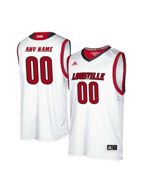 Custom Louisville Cardinals Basketball Jersey Name Number Red College Swingman