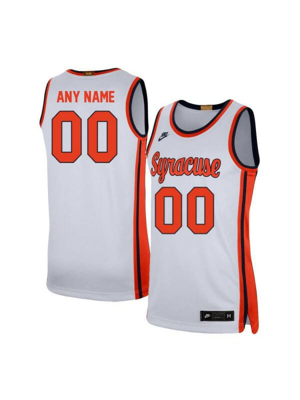 Syracuse Orange orange and white jersey