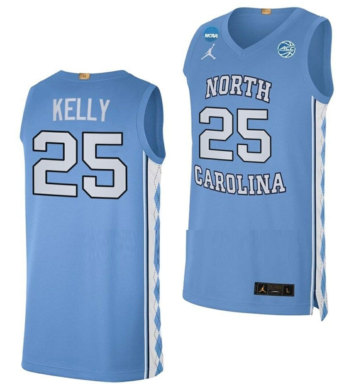 Hot] New Custom North Carolina Tar Heels Jersey Elite Blue