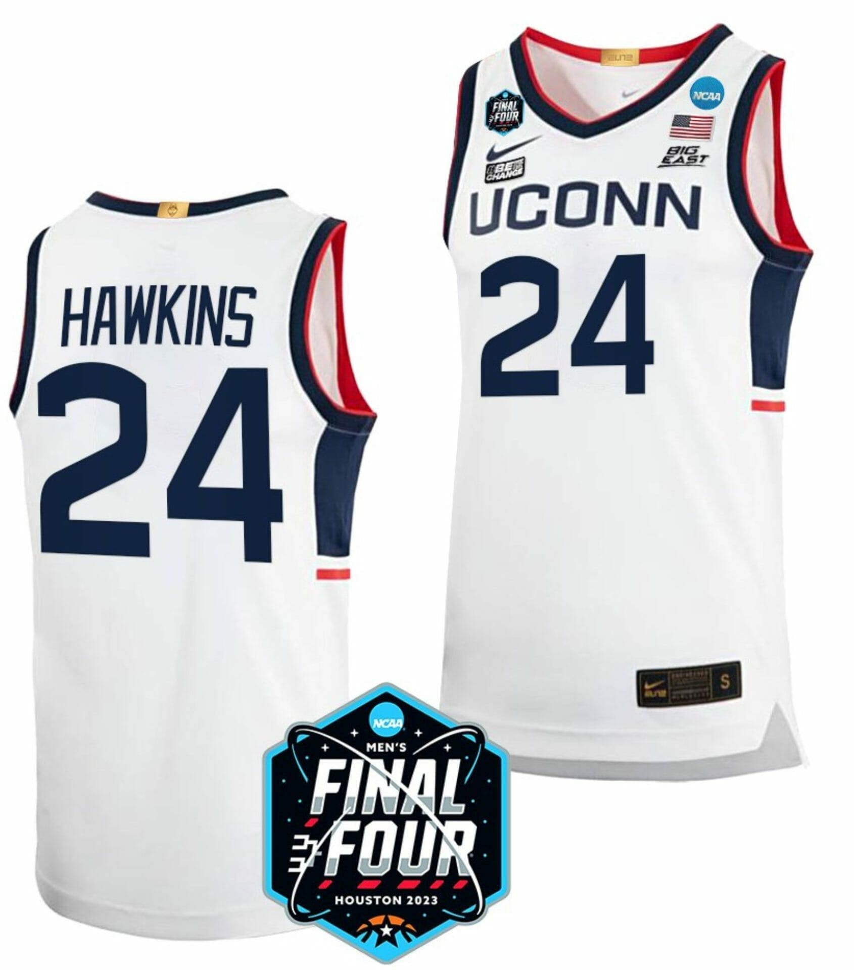 Howard Men's Jordan College Basketball Jersey - White, L