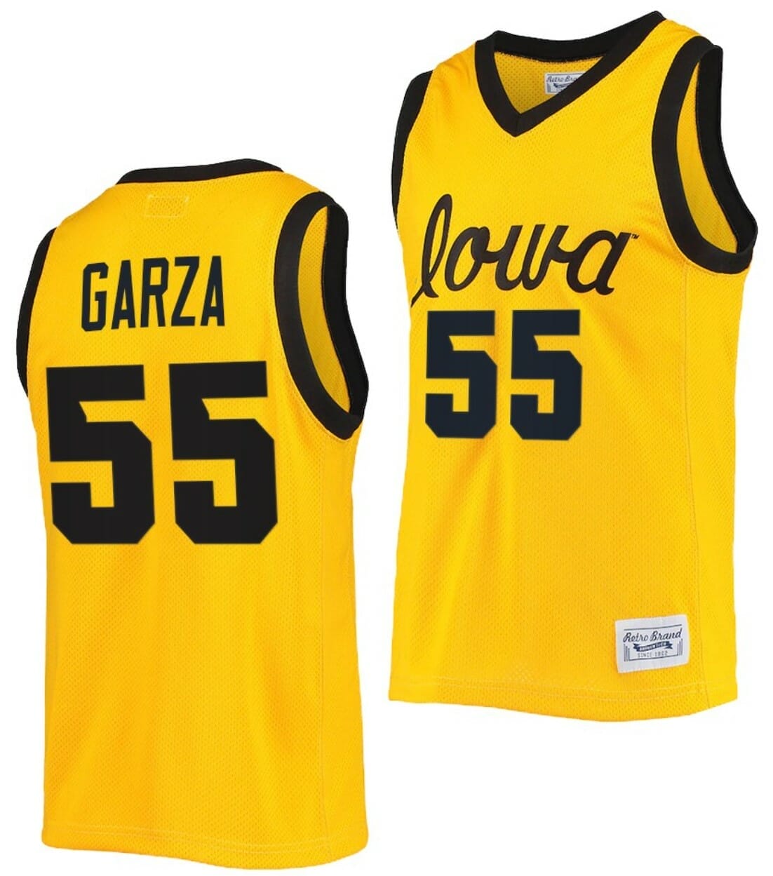 Hot] Buy New Luka Garza Jersey Iowa Hawkeyes Gold #55