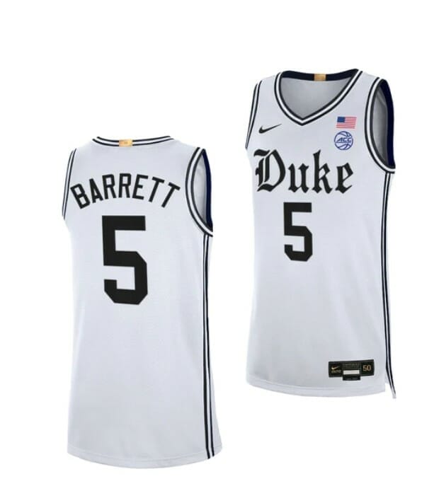 Available] New RJ Barrett Jersey Basketball White Cameron