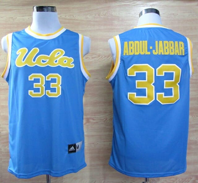 UCLA Bruins #33 Kareem Abdul-Jabbar NCAA Basketball Jersey Blue - Malcom  Terry