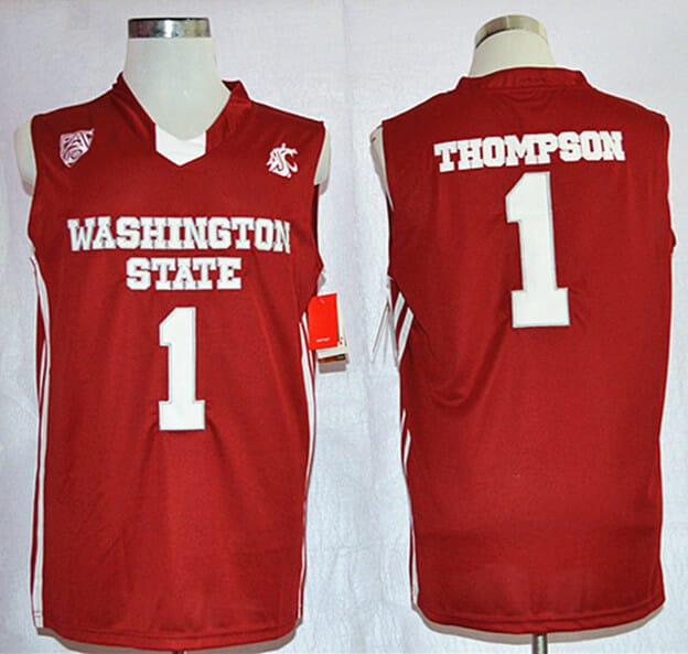 Brand New WSU Klay Thompson Jersey Nike College Basketball