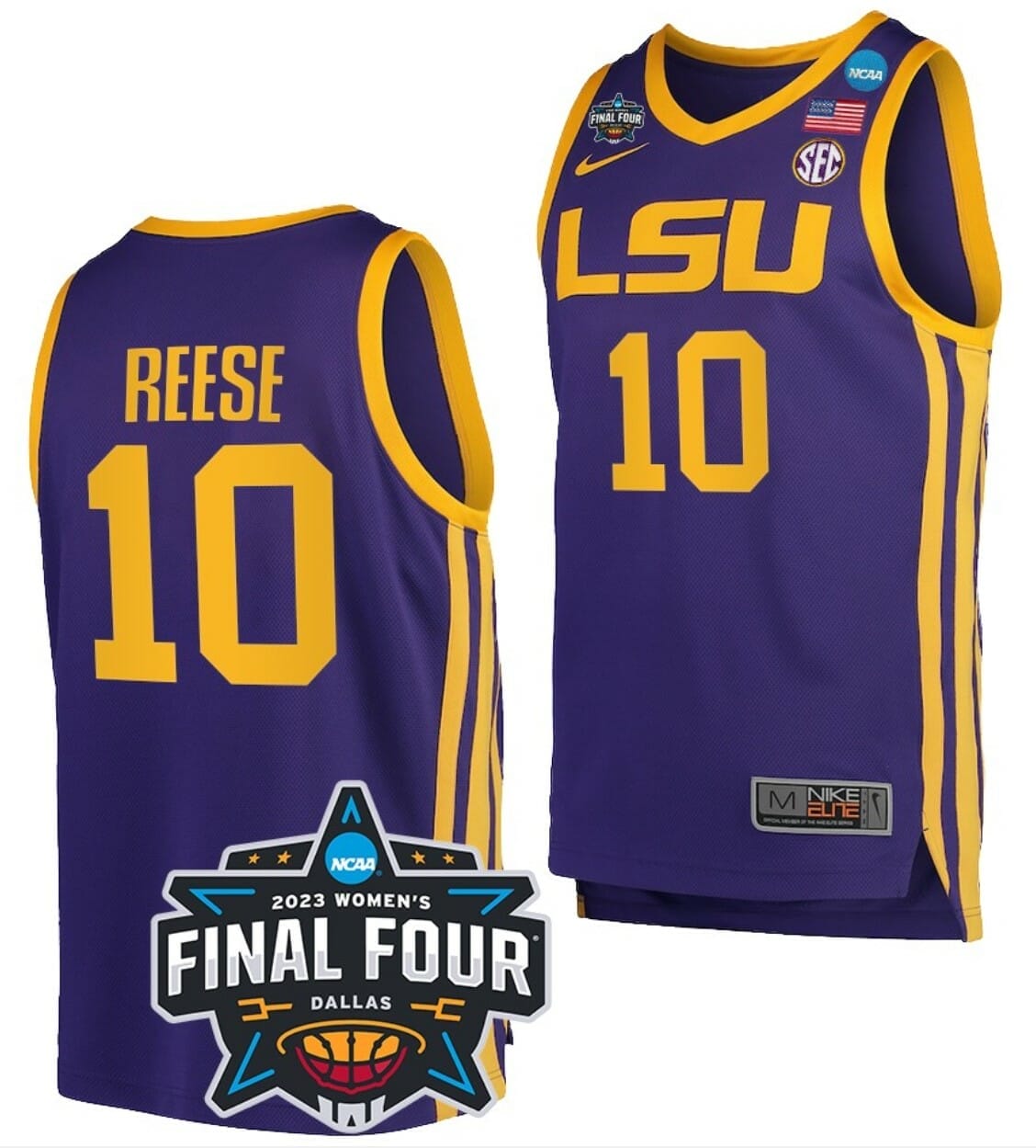 Hot] New Angel Reese Jersey LSU Tigers Garnet White #10