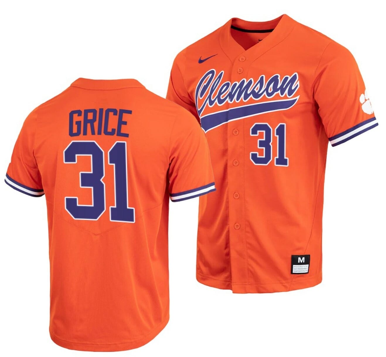 Available] Buy New Caden Grice Jersey Orange #31