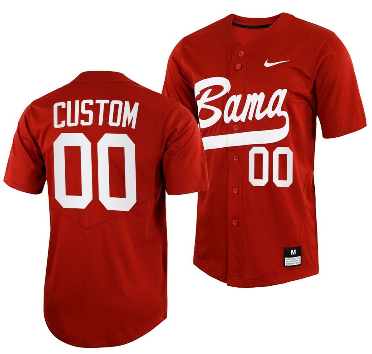[[Hot] New Custom Alabama Crimson Tide Baseball Jersey