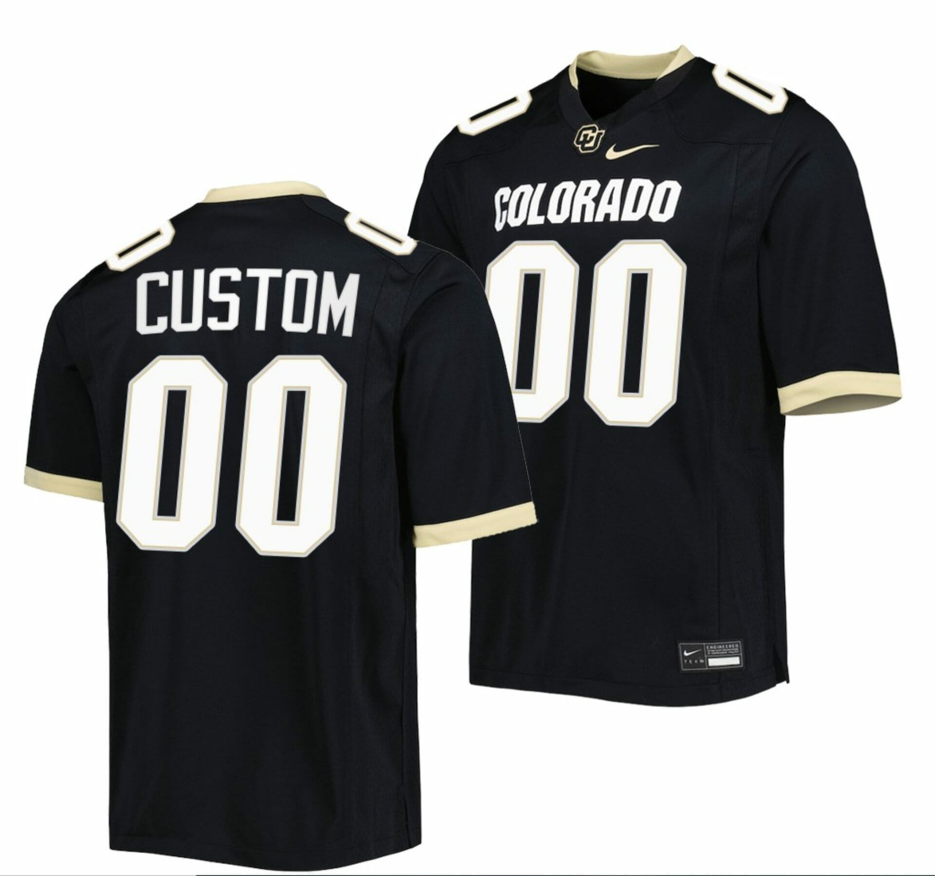 Colorado Buffaloes Jersey Name and Number Custom College Basketball Jerseys Replica Black