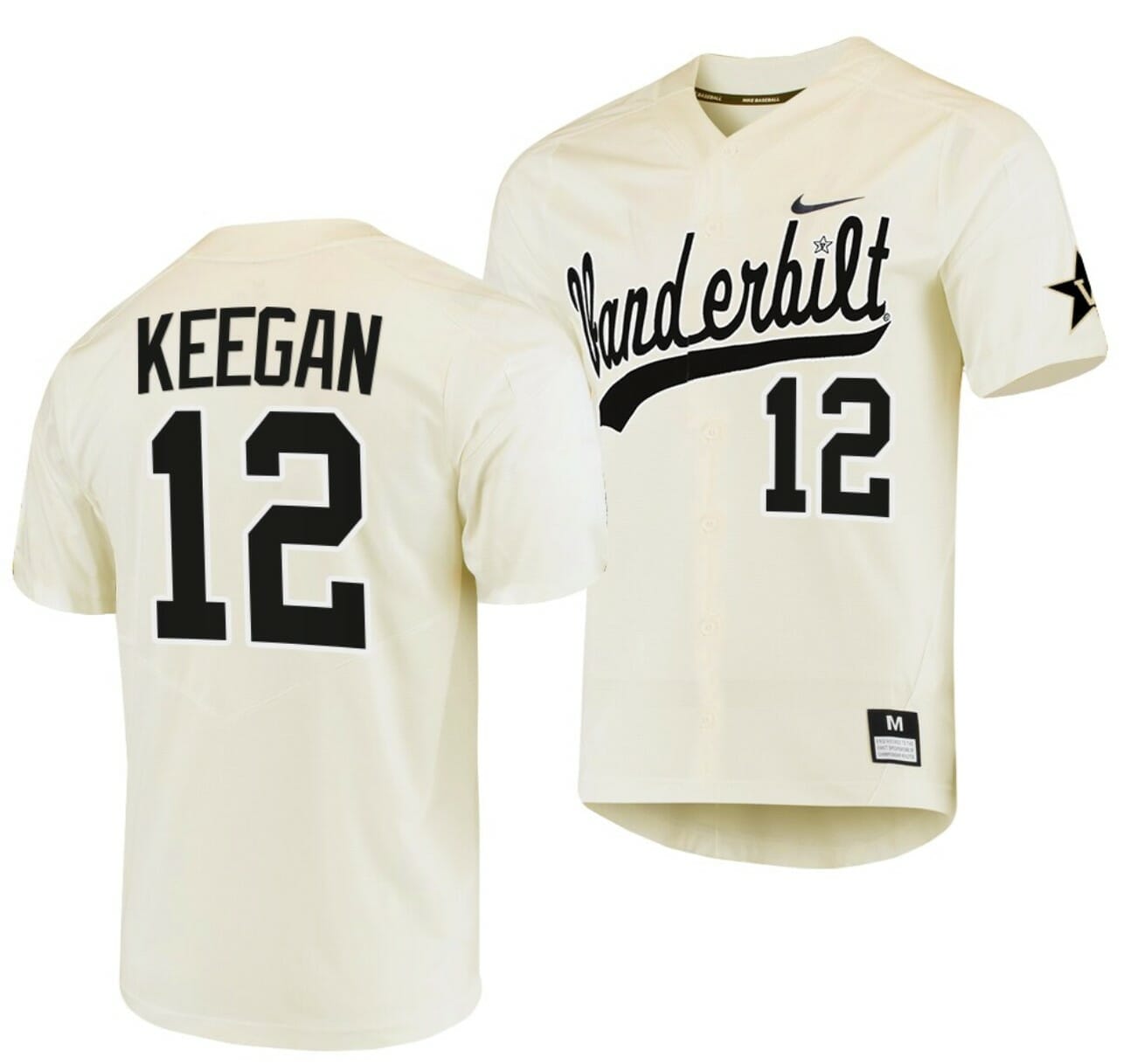 Available] New Dominic Keegan Jersey Vanderbilt Cream #12