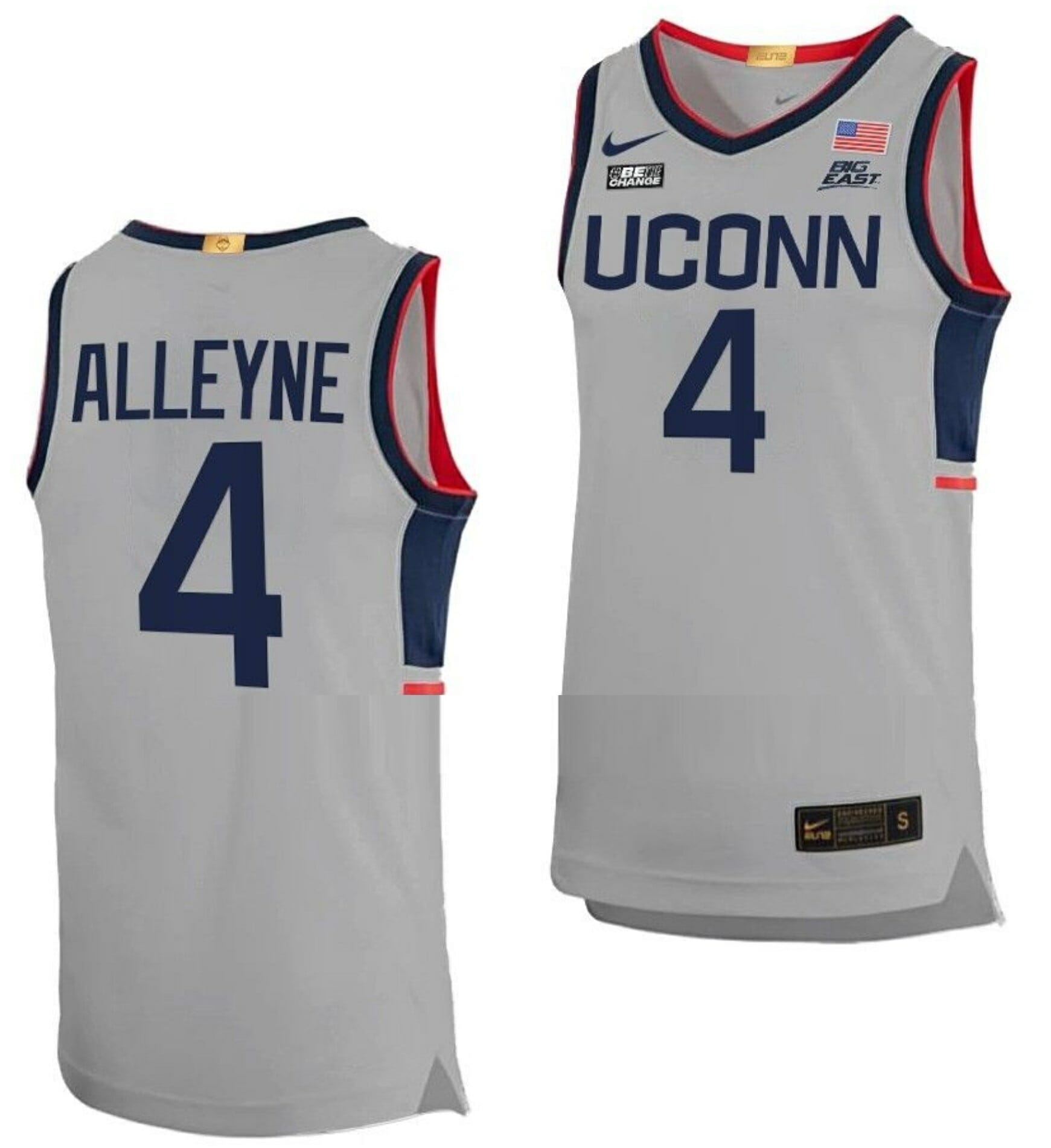 Ray Allen UCONN Huskies College Throwback Basketball Jersey
