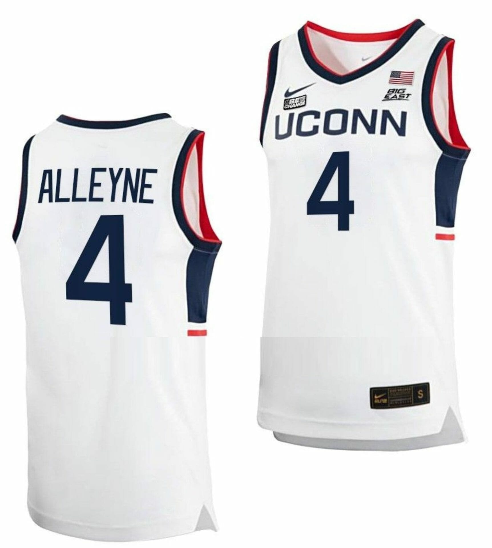 UConn Huskies College Basketball Jersey #1 NCAA Jerseys Away Navy