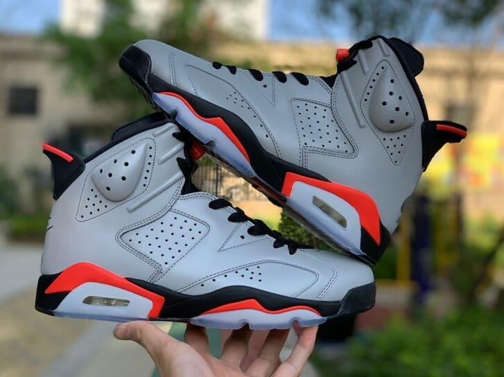 Jordan 6 sales reflective silver