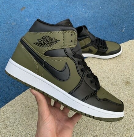 HOT NOW] Buy New Air Jordan 1 Mid Black Olive Green