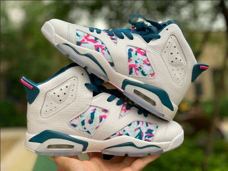 Jordan 6 hotsell gs green abyss