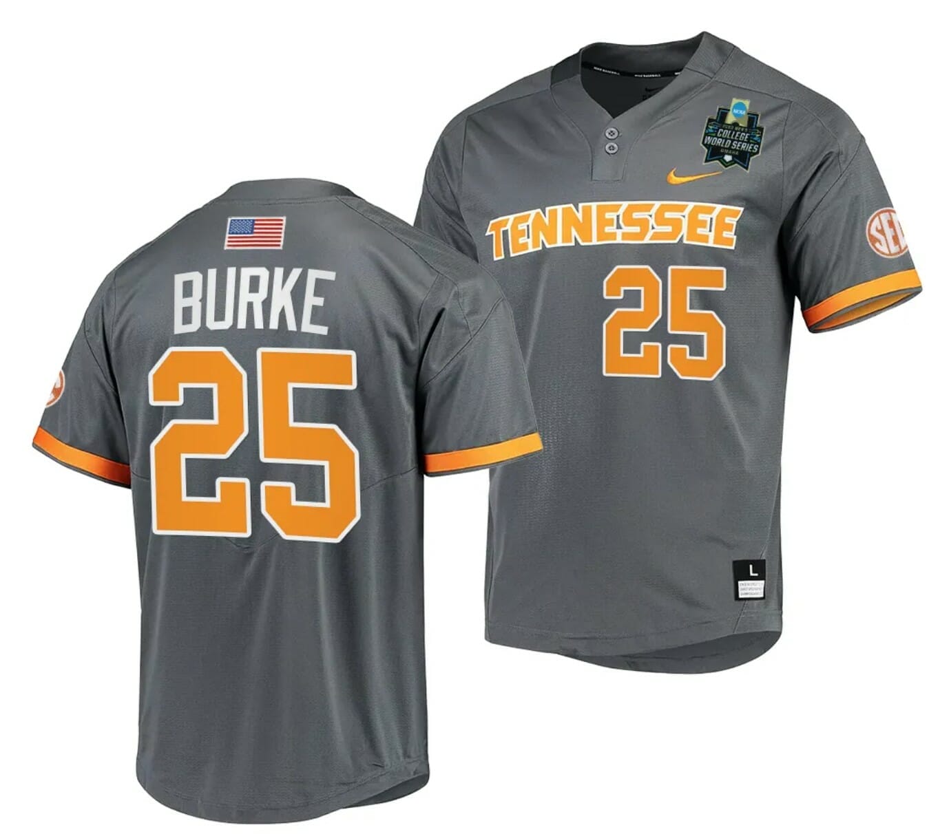 Available] Get New Blake Burke Jersey Tennessee Grey #25