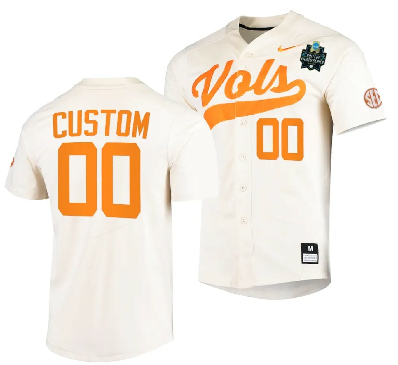 Hot] New Custom Tennessee Volunteers Jersey Natural 2023 WS