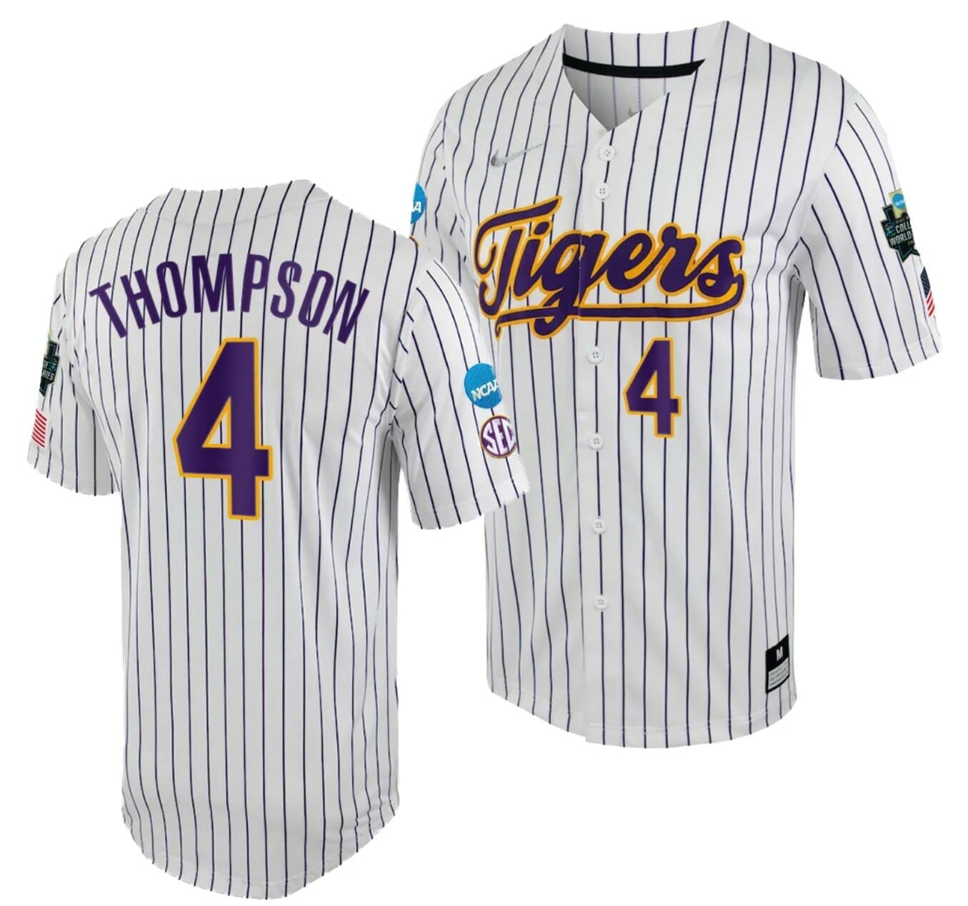 Trending] New Jordan Thompson Jersey LSU Tigers WS White