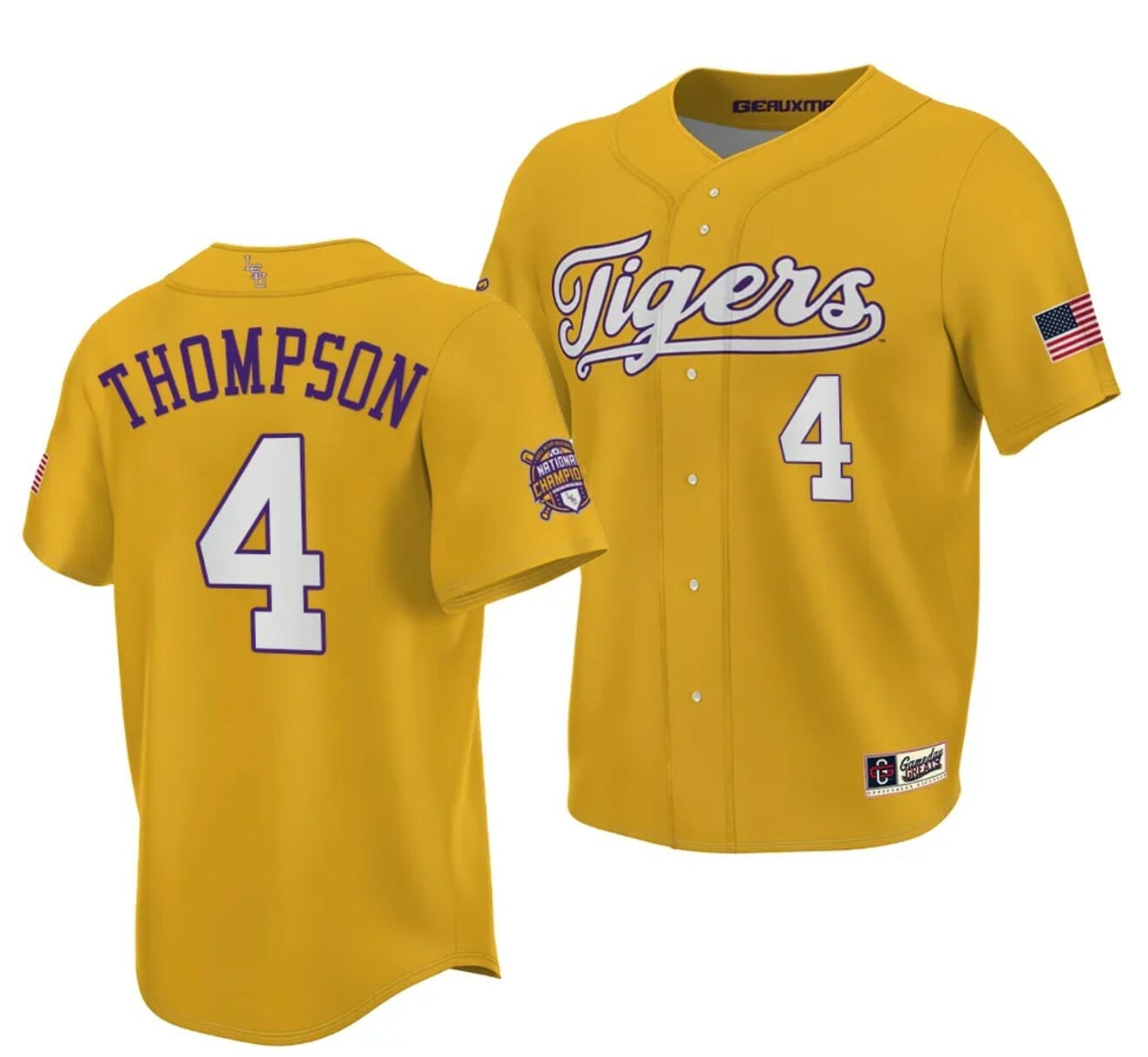 Available] Buy New Jordan Thompson Jersey Gold #4