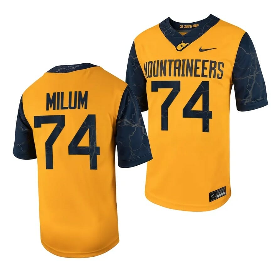 West Virginia Mountaineers 2023 Country Roads Jersey - All Stitched