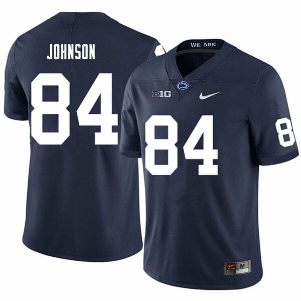 Penn State NIL Theo Johnson 84 Football Jersey in White by The Family Clothesline